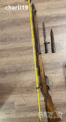 Старинна пушка МАНЛИХЕР с щик, снимка 3 - Антикварни и старинни предмети - 52630505