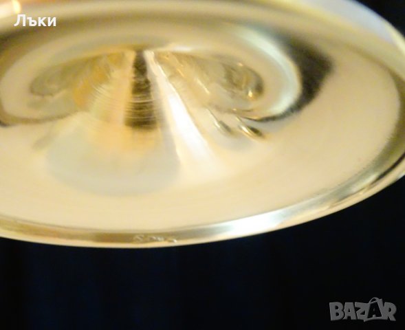 Английски бокал,чаша за вино,бронз, снимка 8 - Антикварни и старинни предмети - 29420031