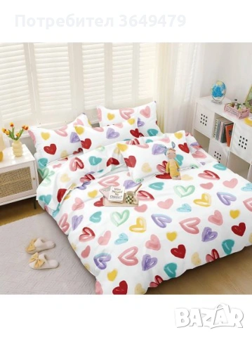 Спален комплект от 4 части, снимка 3 - Спално бельо - 53220491