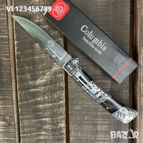 Сгъваем ловен нож COLUMBIA A3159 BLACK -105х237, снимка 3 - Ножове - 53936778