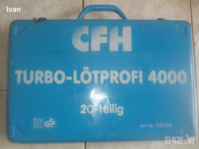 Made in ITALY-Газ Пропан-Бутан К-т Горелки/Поялници-Профи-20 Части-Старо Качество-CFH TURBO PROFI , снимка 17 - Поялници и запояване - 44921601
