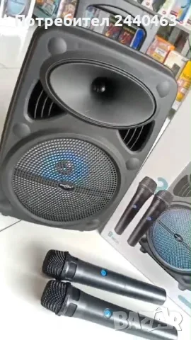 Portable wireless / bluetooth speakers gts 23-85 с 2 безжични микрофона