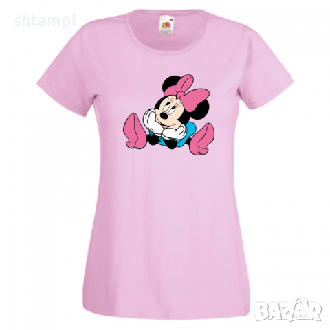 Дамска тениска Minnie Mouse 5 Подарък,Изненада,Рожден ден,, снимка 5 - Тениски - 36530772