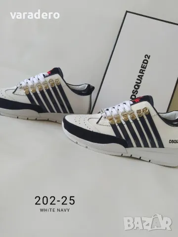 Мъжки маратонки естествена кожа Dsquared , снимка 2 - Маратонки - 48706669