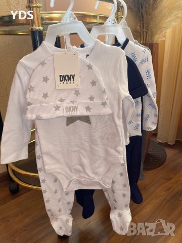 Бебешки комплектчета DKNY от 3 части, снимка 1 - Бодита за бебе - 44309967