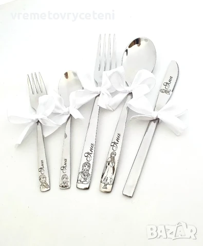 Гравирани детски прибори/ лъжица, снимка 6 - Прибори, съдове, шишета и биберони - 31144254