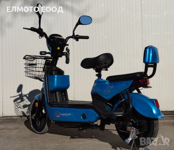 Електрически скутер 350W 20Ah батерия модел MK-K син цвят, снимка 6 - Мотоциклети и мототехника - 40534753