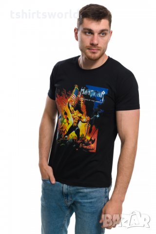 Нова мъжка тениска с дигитален печат на музикалната група MANOWAR - Warriors of the world, снимка 10 - Тениски - 28317032