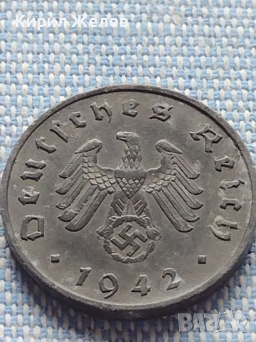 Монета 10 райхсфенинг 1942г. Германия Трети Райх с СХВАСТИКА за КОЛЕКЦИЯ 38789, снимка 8 - Нумизматика и бонистика - 42822646