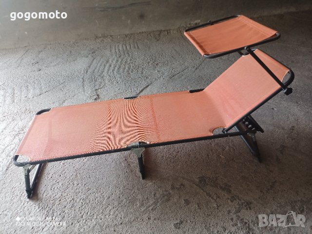 шезлонг със СЕННИК, Сгъваемо легло креват шезлонг алуминиево, походно, туристическо олекотено, снимка 13 - Къмпинг мебели - 42854099