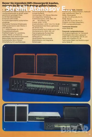 SABA HiFi-Studio 8070, снимка 17 - Ресийвъри, усилватели, смесителни пултове - 55997236