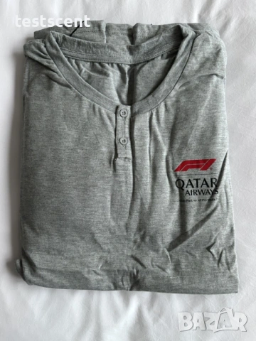 Комплект унисекс пижама Qatar Airways Business Class x Formula 1 – унисекс, размер M, нов запечатан, снимка 5 - Пижами - 53954579