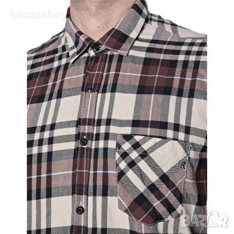 Replay Long Sleeve Shirt Brow - страхотна мъжка риза КАТО НОВА ХЛ, снимка 2 - Ризи - 42251327