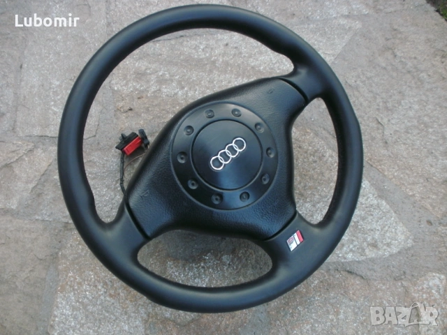 Волан трилъчев , кожен S Line - Audi A4 B5 - 1995 г до 1997 год !, снимка 3 - Аксесоари и консумативи - 53977364