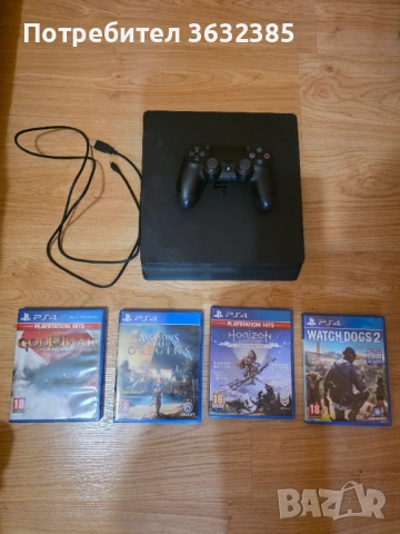 Игрална конзола PS4 Slim 500GB, снимка 2 - PlayStation конзоли - 54082288