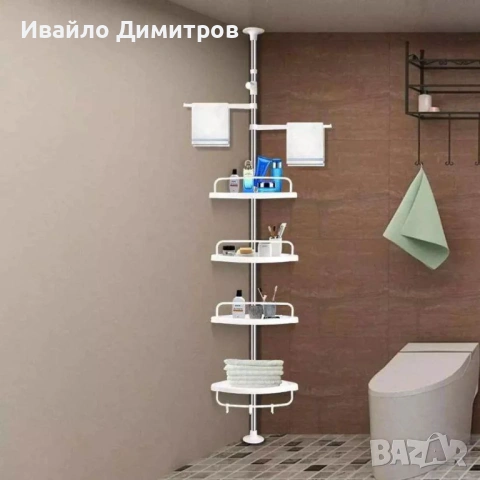 Ъглов рафт за баня с 4 рафта, снимка 4 - Етажерки - 54217807