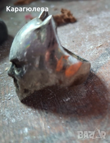 Масивен пръстен "Тъмен рицар", снимка 3 - Пръстени - 53999911