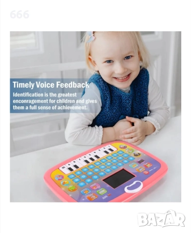 Образователен таблет на английски език, LED, 3 години+, снимка 4 - Образователни игри - 51891116