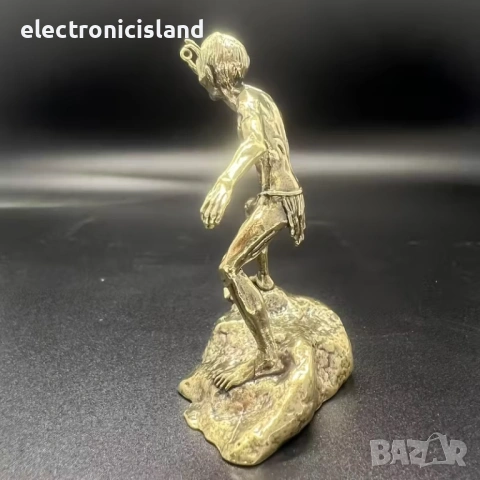 Фигура Голум Хобит Смеагол Ам-гъл Sméagol My precious, бронзова статуетка Скулптура, ръчна изработка, снимка 6 - Колекции - 54090408