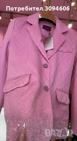 Хит_Розово сако Gucci , снимка 2 - Сака - 53931844