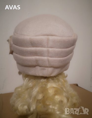 Нова елегантна шапка светло розова Вълна, снимка 3 - Шапки - 31050061
