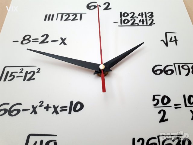 Стенен часовник Математика, снимка 3 - Стенни часовници - 38628087