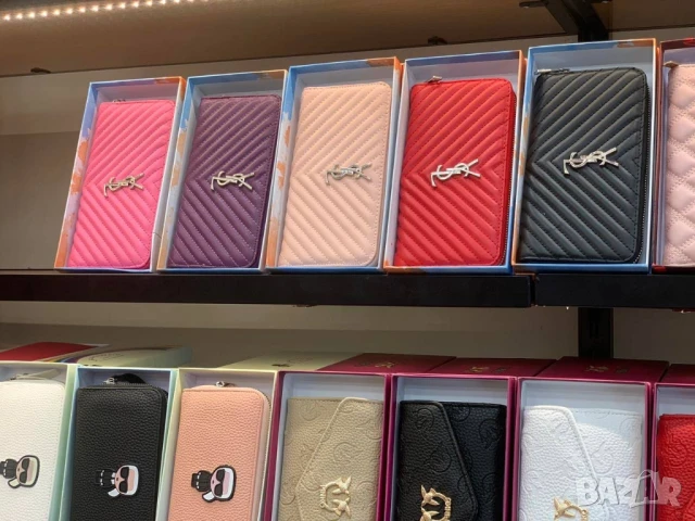 портмонета в кутия karl lagerfeld ysl saint laurent guess prada pinko MCM chanel , снимка 18 - Портфейли, портмонета - 50999464