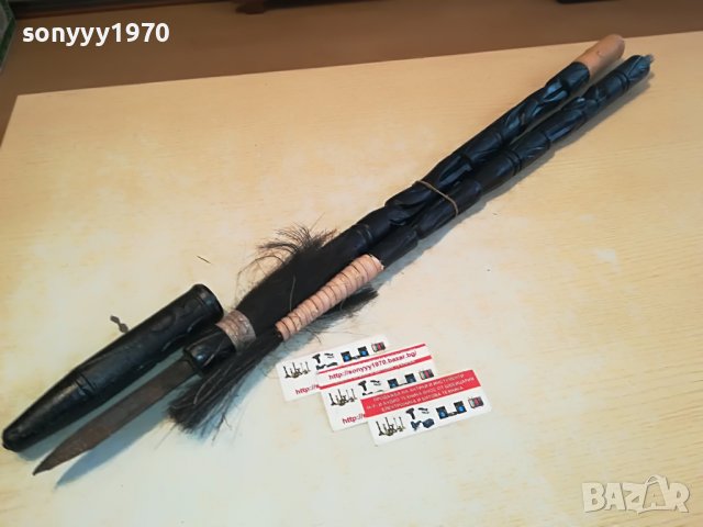 копие с резба и метален връх 140см 3012221206