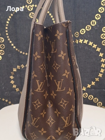 Louis Vuitton Дамска чанта кожа и Monogram Canvas, снимка 4 - Чанти - 53209332