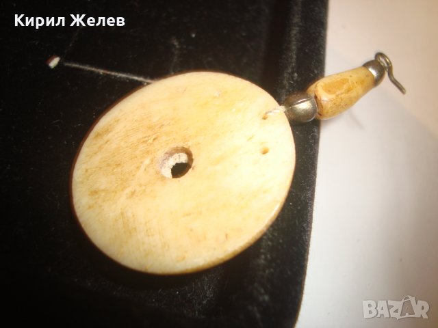 РОГ КОСТ РЪЧНО ОРНАМЕНТИРАНА ВИСУЛКА МАЙСТОРСКА ИЗРАБОТКА СТАРО БЕРБЕРСКО БИЖУ УКРАШЕНИЕ 12346, снимка 2 - Колиета, медальони, синджири - 30568810