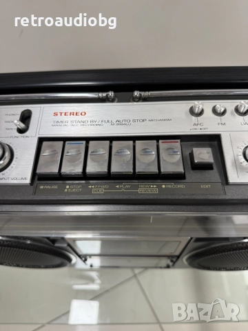 🔈Рядък колекционерски радиокасетофон Sanyo M 9994 - Boombox🔈, снимка 6 - Радиокасетофони, транзистори - 56018078