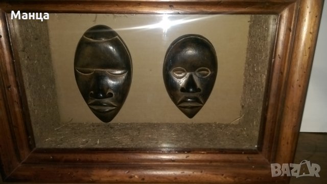 Африкански Дан маски 2 броя, снимка 4 - Антикварни и старинни предмети - 31299113