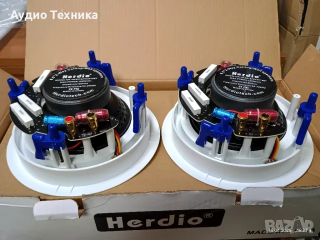 Активни 6,5-инчови Bluetooth и AUX говорители за вграждане., снимка 12 - Bluetooth тонколони - 49930349