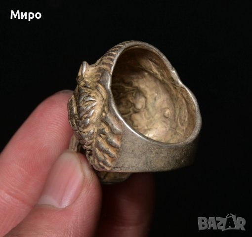 ПРЪСТЕН С ГЛАВА НА ТИГЪР , снимка 5 - Антикварни и старинни предмети - 42661314