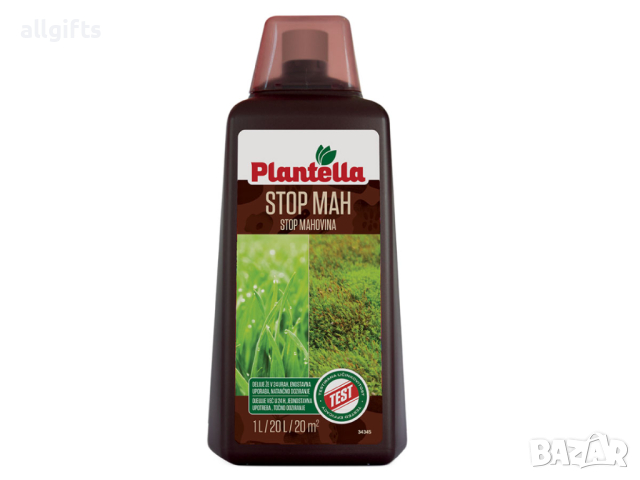 Течен препарат Plantella против мъх 1 литър, снимка 1 - Тор и почвени смеси - 44612251