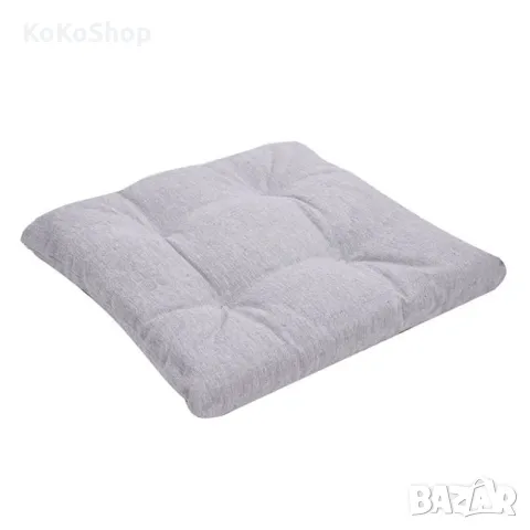 Сива възглавница  за стол-38х38х5 см./декоративна възглавница