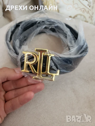 Черен колан по модел на Ralph Lauren , снимка 2 - Колани - 51116519