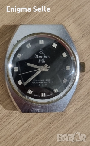 Оригинален Швейцарски Мъжки Ръчен Часовник BOURBON 23 Rd Street SUPER DE LUXE