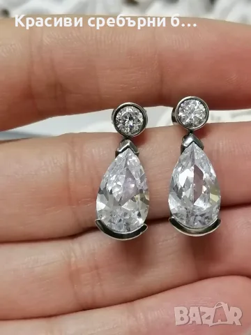 Folli Follie масивни сребърни обеци с камъни, снимка 3 - Обеци - 55963985