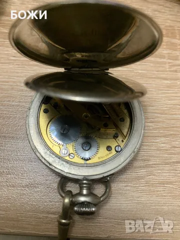 Антикварен швейцарски джобен часовник Langendorf – за ценители, снимка 3 - Джобни - 46226076