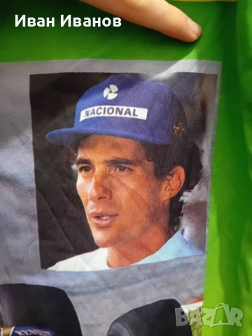 Оригинална фланелка на великия Ayrton Senna, снимка 3 - Фен артикули - 50669970