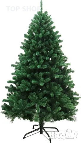 LED Изкуствена коледна елха PVC зелена 240см, снимка 6 - Декорация за дома - 48818981