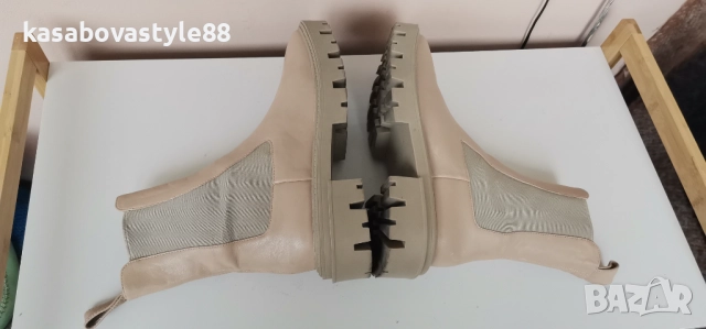 Дамски ботуши Zara 38н.Естествена кожа , снимка 4 - Дамски ботуши - 52055516