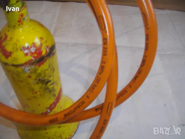 78см НЕМСКА ГАЗОВА ГОРЕЛКА С БУТИЛКА МАРКУЧ КЛАПАН ВЕНТИЛ ОТЛИЧНА ЗА ХИДРОИЗОЛАЦИИ ПОКРИВИ, снимка 6 - Други инструменти - 48112141