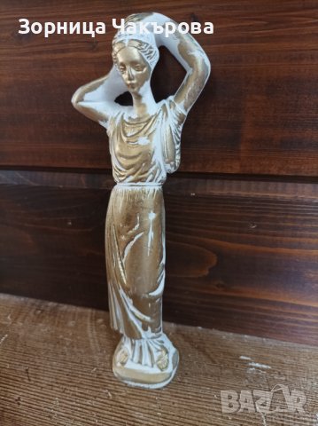 Фигура Гръцка статуетка с 24к.позлата, снимка 2 - Декорация за дома - 42674563