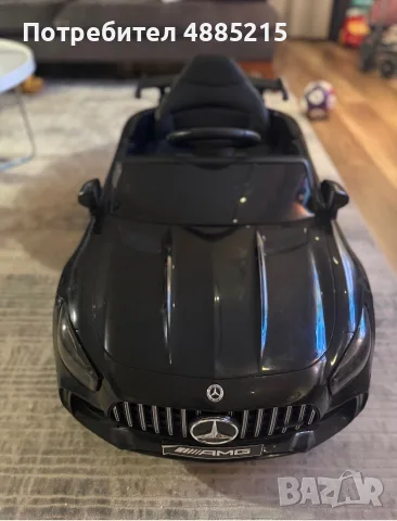 Акумулаторна кола Mercedes Benz AMG GTR, 12V с меки гуми и кож.седалка
