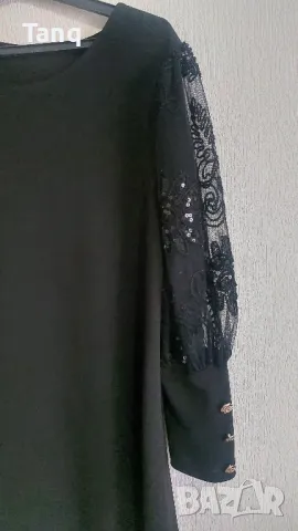 Черна официална рокля , снимка 4 - Рокли - 48464630