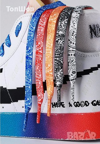 Бандана връзки за обувки - 5 модела, снимка 2 - Други - 37311679