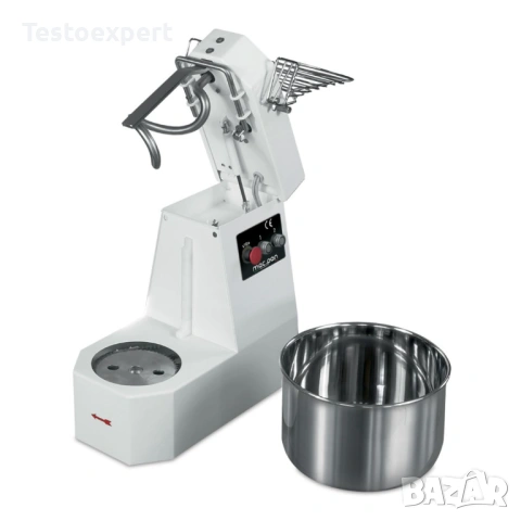 Професионална тестобъркачка с повдигаща глава и стоманена купа 7 литра, снимка 2 - Обзавеждане на кухня - 53883138