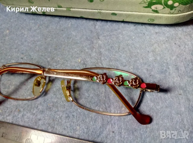 ITALY DESIGN MICK Стари ПОЗЛАТЕНИ ХЕЛИОМАТИК ОЧИЛА с ФЛОРАЛНО ОРНАМЕНТИРАН ВИНТИДЖ КАЛЪФ 28553, снимка 5 - Слънчеви и диоптрични очила - 47512045